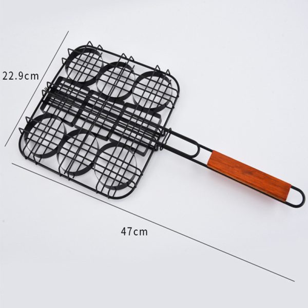 Portable Stainless Steel Nonstick BBQ Grilling Basket - Image 5