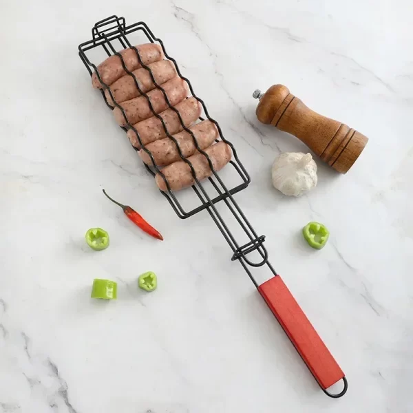Stainless Steel BBQ Grill Basket - Image 4