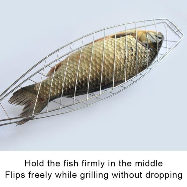 Portable Nonstick Fish & Veggie Grilling Basket - Image 2