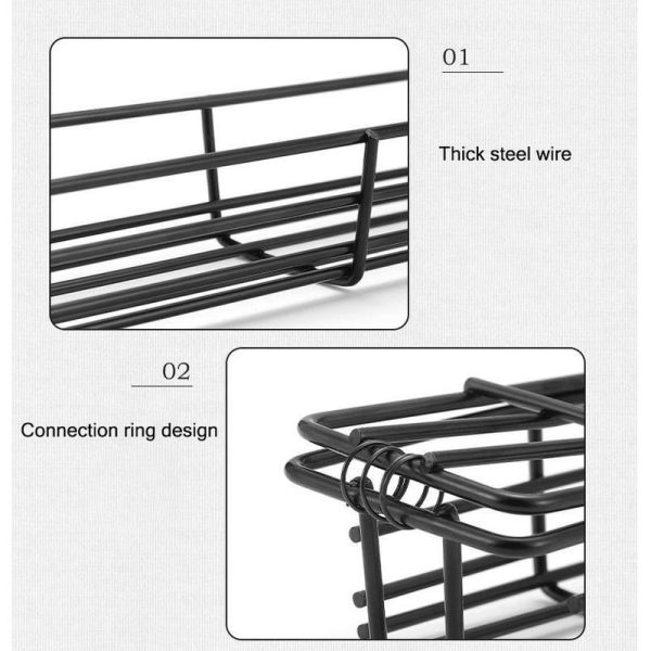 Premium Outdoor Wooden Handle BBQ Grill Basket - Image 4
