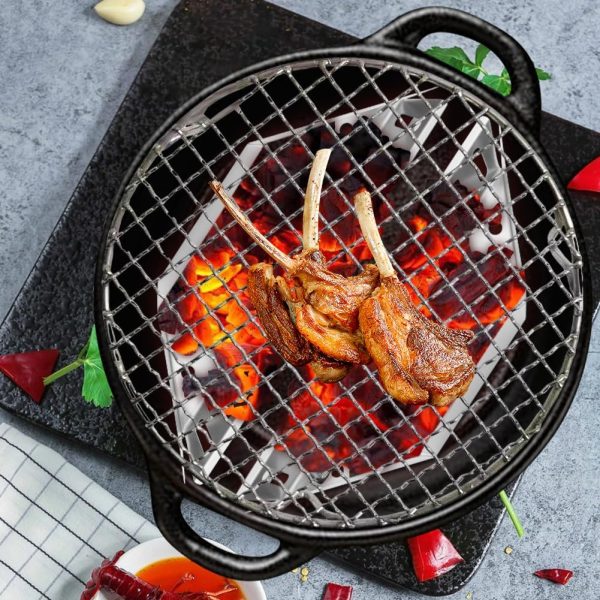 2Pcs Stainless Steel Charcoal Grill Baskets - Image 7