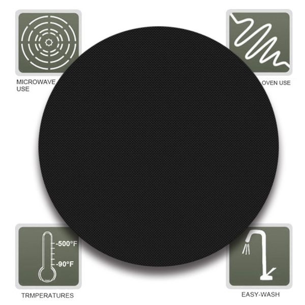 Reusable Non-stick Round BBQ Grill Mat - Image 6