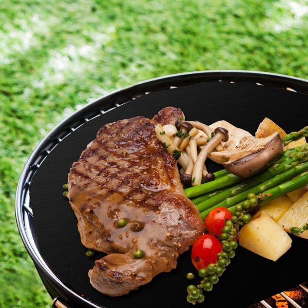 Reusable Non-stick Round BBQ Grill Mat - Image 4