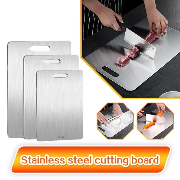 316 Stainless Steel Double-Sided Cutting Board - Image 2