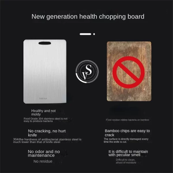 316 Stainless Steel Double-Sided Cutting Board - Image 5