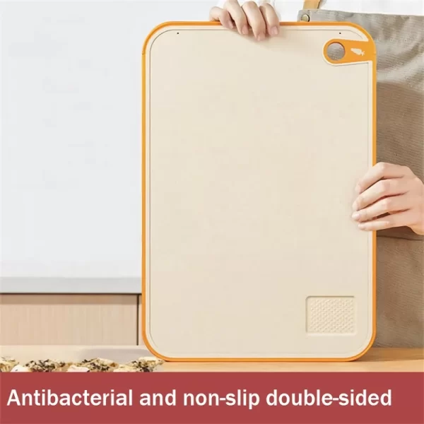 Antibacterial Double-Sided Wheat Straw Cutting Board - Image 5