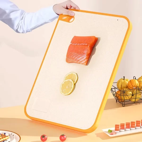 Antibacterial Double-Sided Wheat Straw Cutting Board - Image 6