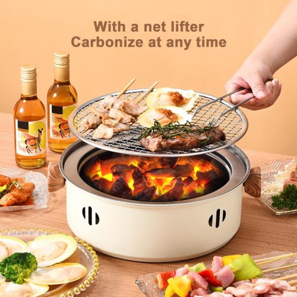 Portable Stainless Steel Charcoal BBQ Grill - Image 7