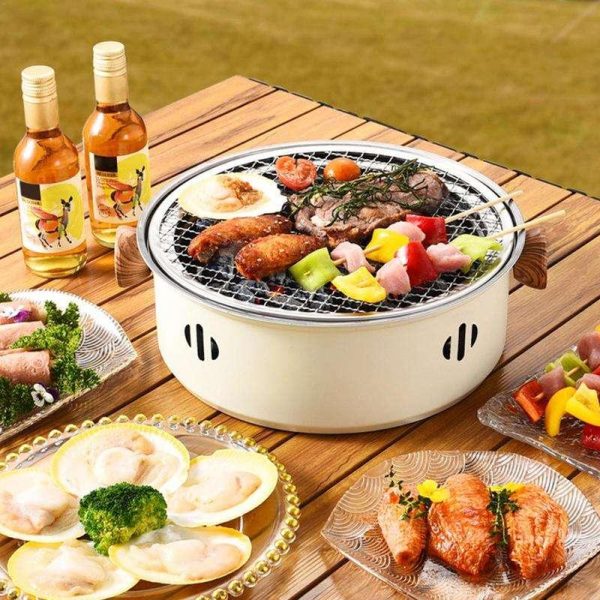 Portable Stainless Steel Charcoal BBQ Grill