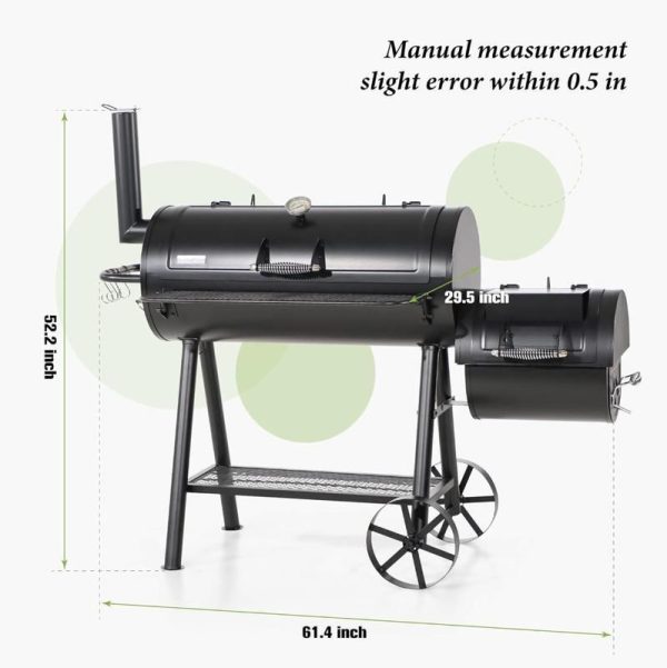 Charcoal Grill with Offset Smoker - Image 5