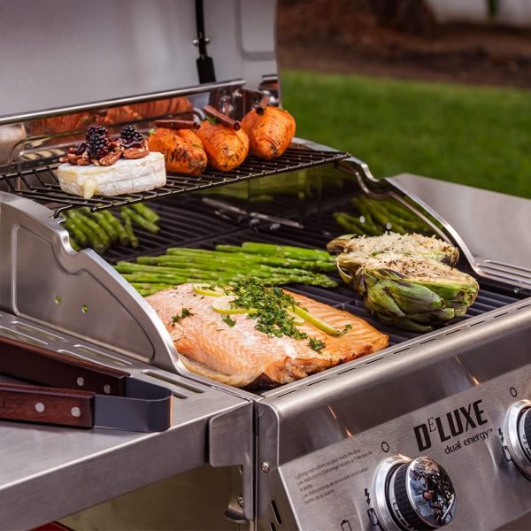 Deluxe 2-Burner Propane Gas Grill with Warming Rack - Image 3