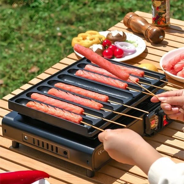 6-Slot Non-stick Sausage Grill Plate