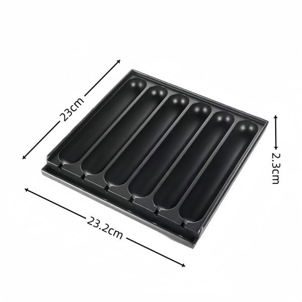 6-Slot Non-stick Sausage Grill Plate - Image 7