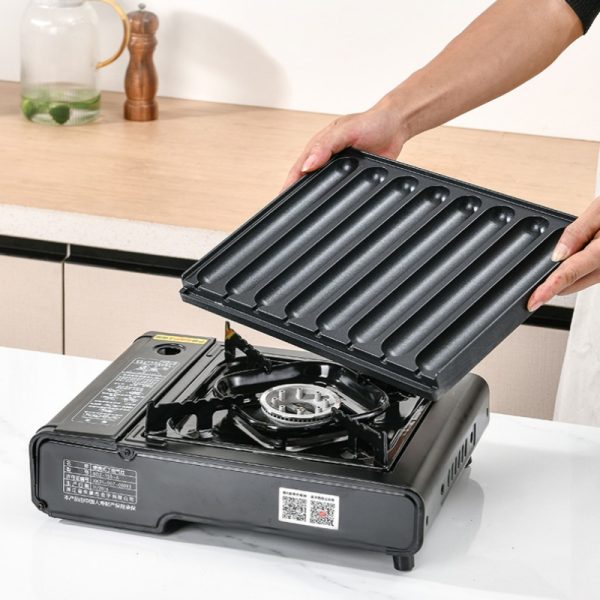 6-Slot Non-stick Sausage Grill Plate - Image 4