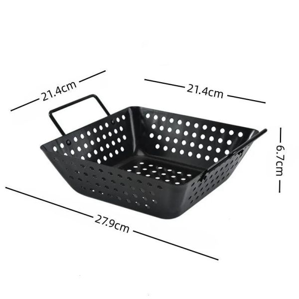 Premium Stainless Steel Non-Stick Grill Tray - Image 5