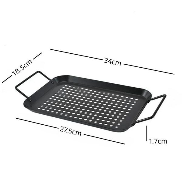 Premium Stainless Steel Non-Stick Grill Tray - Image 7