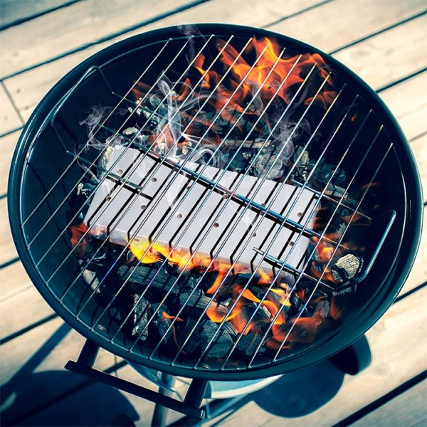 Stainless Steel Smoker Box for Gas or Charcoal Grill - Image 5