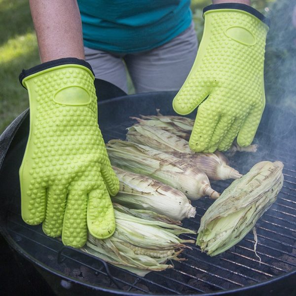 Heat-Resistant Silicone BBQ & Oven Gloves - Image 3