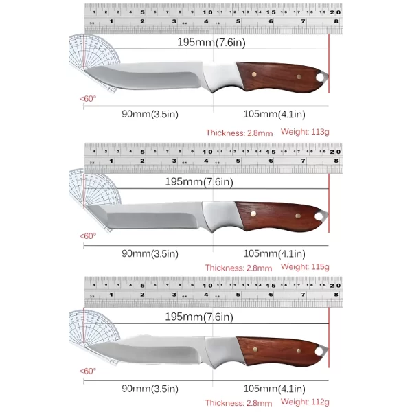 Stainless Steel Boning Meat Cleaver Knife Set - Image 8