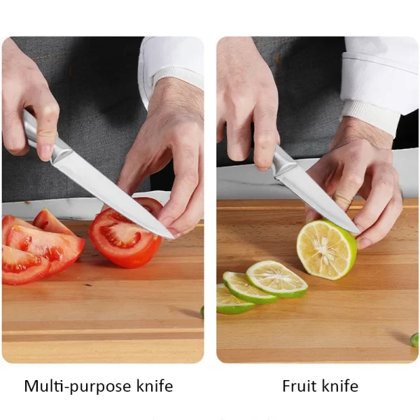 7-Piece Stainless Steel Chef Knife Set - Image 5