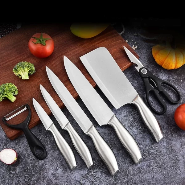 7-Piece Stainless Steel Chef Knife Set - Image 2