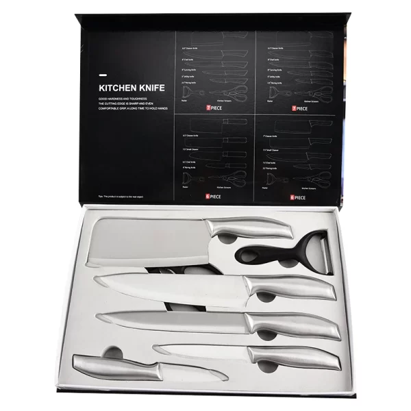 7-Piece Stainless Steel Chef Knife Set - Image 6