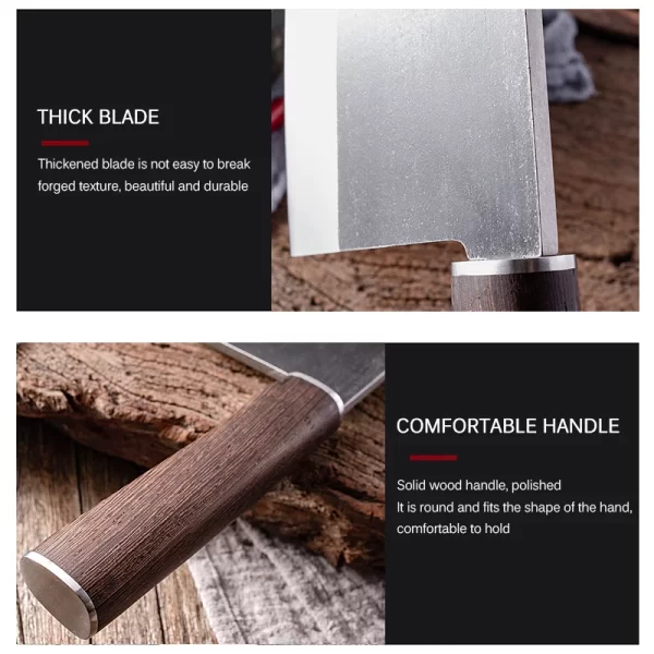 Forged High Carbon Steel Chef Knife - Image 3