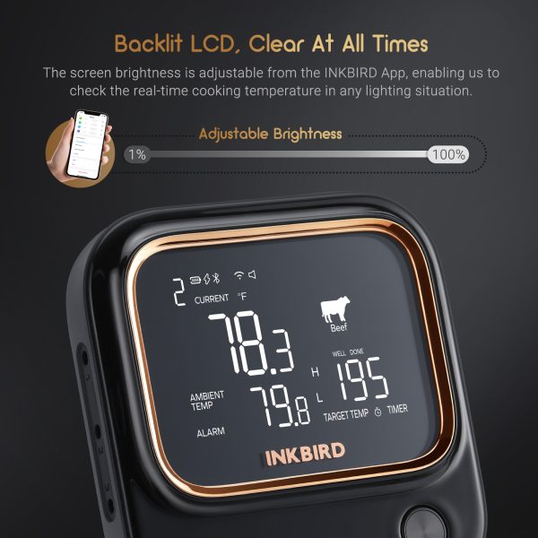 Bluetooth & Wi-Fi Smart BBQ Thermometer with 4/6 Probes - Image 2