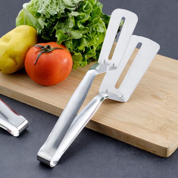 Stainless Steel Multi-Function Frying Shovel Tongs - Image 2
