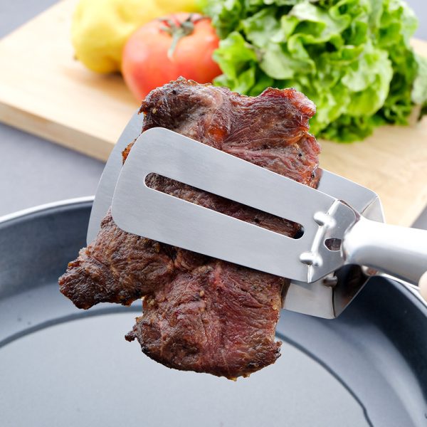 Stainless Steel Multi-Function Frying Shovel Tongs - Image 3