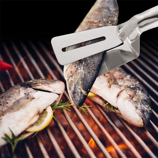 Stainless Steel Multi-Function Frying Shovel Tongs - Image 5