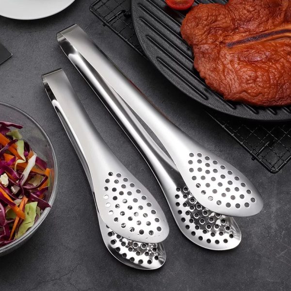Stainless Steel Kitchen Tongs - Image 3