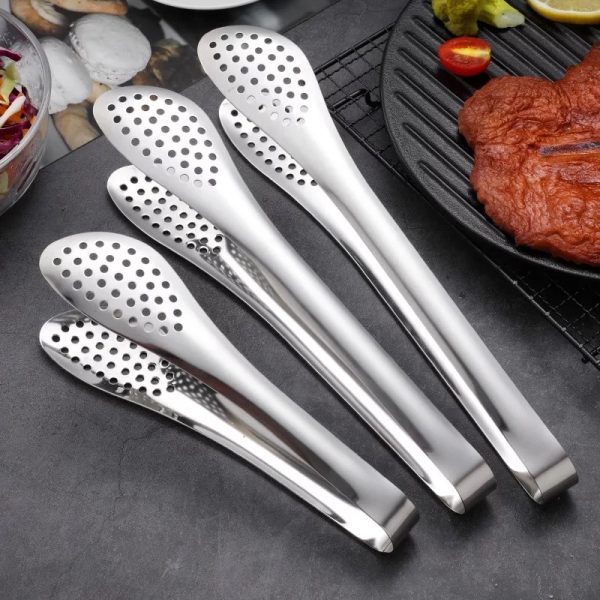 Stainless Steel Kitchen Tongs - Image 5