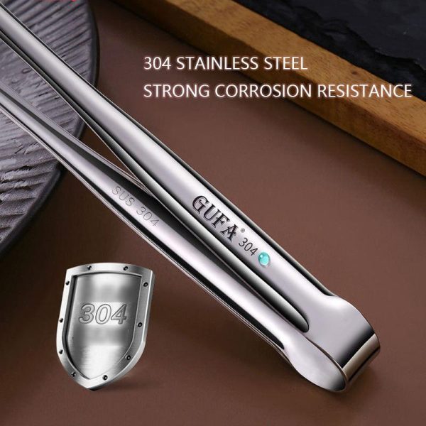 Stainless Steel BBQ Grill Tongs - Image 4
