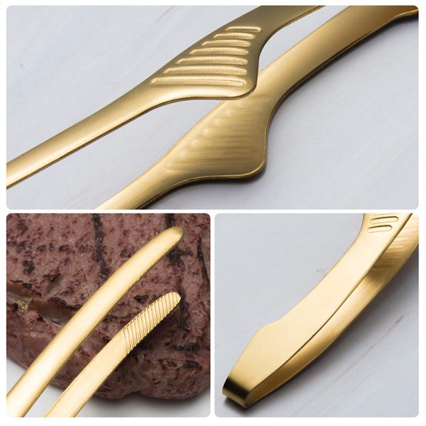 Premium Stainless Steel Korean BBQ Grill Tongs - Image 7