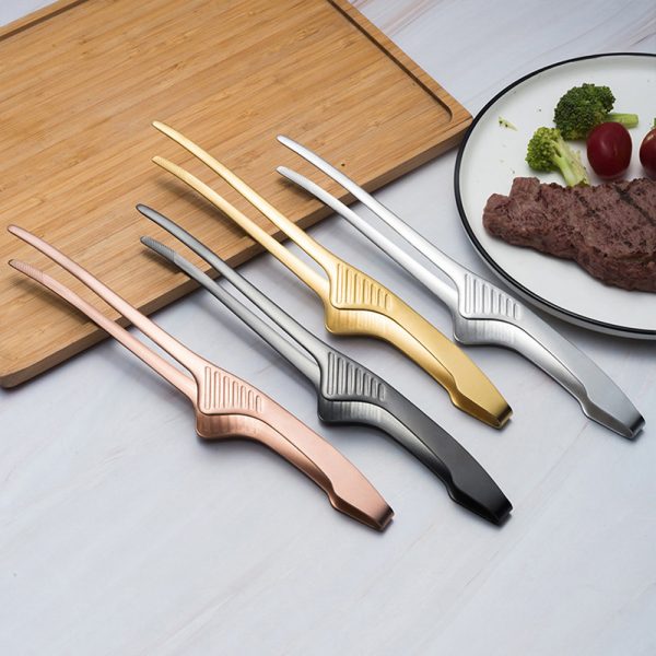 Premium Stainless Steel Korean BBQ Grill Tongs - Image 2