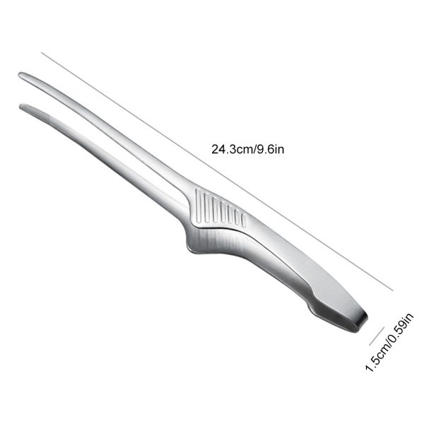 Premium Stainless Steel Korean BBQ Grill Tongs - Image 9