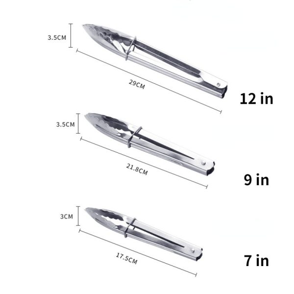 Stainless Steel Kitchen Food Tong - Image 6