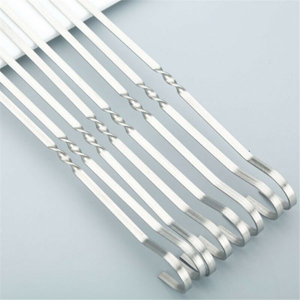 12-Piece Stainless Steel Kabob Skewers - Image 5
