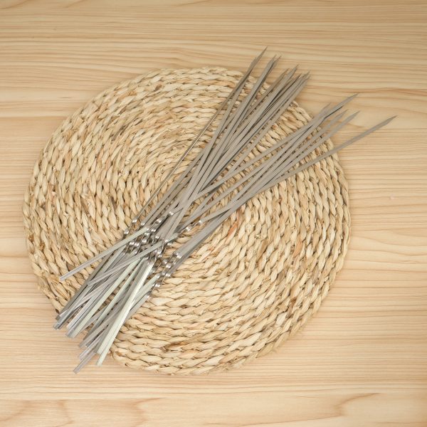 10Pcs Stainless Steel BBQ Skewers - Image 4