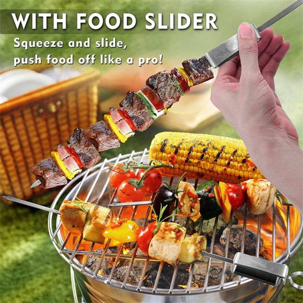Stainless Steel Kabob Skewers - Image 2