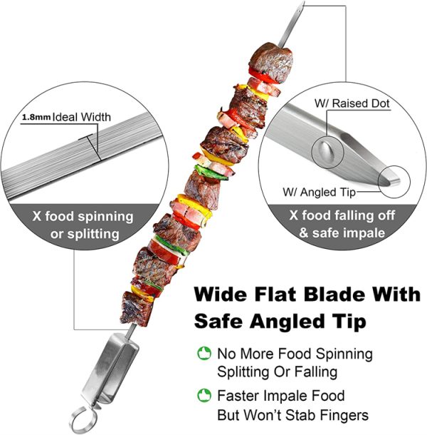 Stainless Steel Kabob Skewers - Image 4