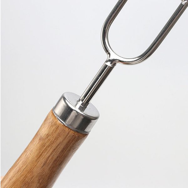 10-Piece Stainless Steel BBQ Skewers with Wood Handles - Image 7