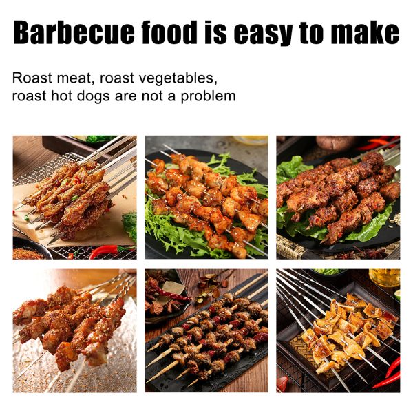 Extra-Long Stainless Steel BBQ Skewers - Image 3