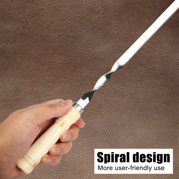 Extra-Long Stainless Steel BBQ Skewers - Image 4