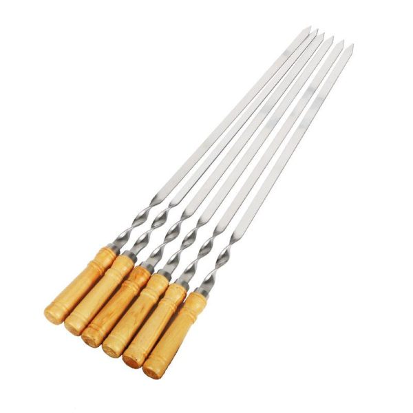 Extra-Long Stainless Steel BBQ Skewers