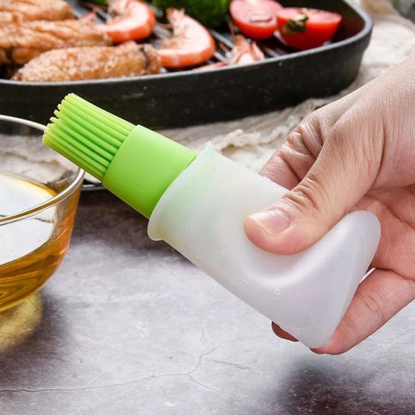 Portable Silicone Oil Bottle Brush