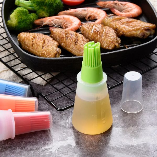 Portable Silicone Oil Bottle Brush - Image 2