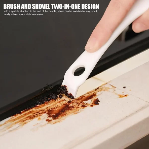 V-Shaped Grill Brush with Hooked Scraper - Image 4
