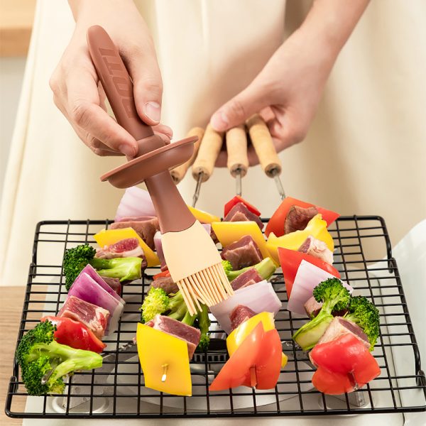 Portable Silicone Oil Bottle BBQ Basting Brush - Image 3